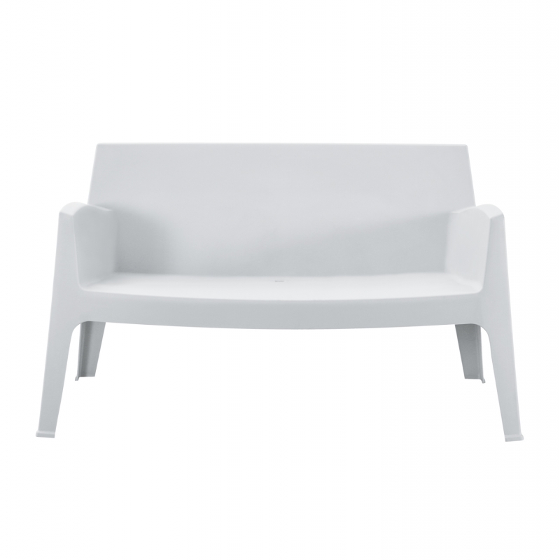 ΚΑΝΑΠΕΣ 2-ΘΕΣΙΟΣ ΠΟΛΥΠΡΟΠΥΛΕΝΙΟΥ SLEEK HM6366.01 ΧΡΩΜΑ ΛΕΥΚΟ 133x68x73Υεκ.