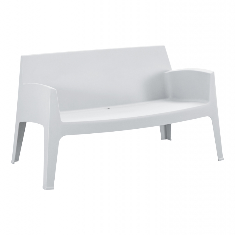 ΚΑΝΑΠΕΣ 2-ΘΕΣΙΟΣ ΠΟΛΥΠΡΟΠΥΛΕΝΙΟΥ SLEEK HM6366.01 ΧΡΩΜΑ ΛΕΥΚΟ 133x68x73Υεκ.