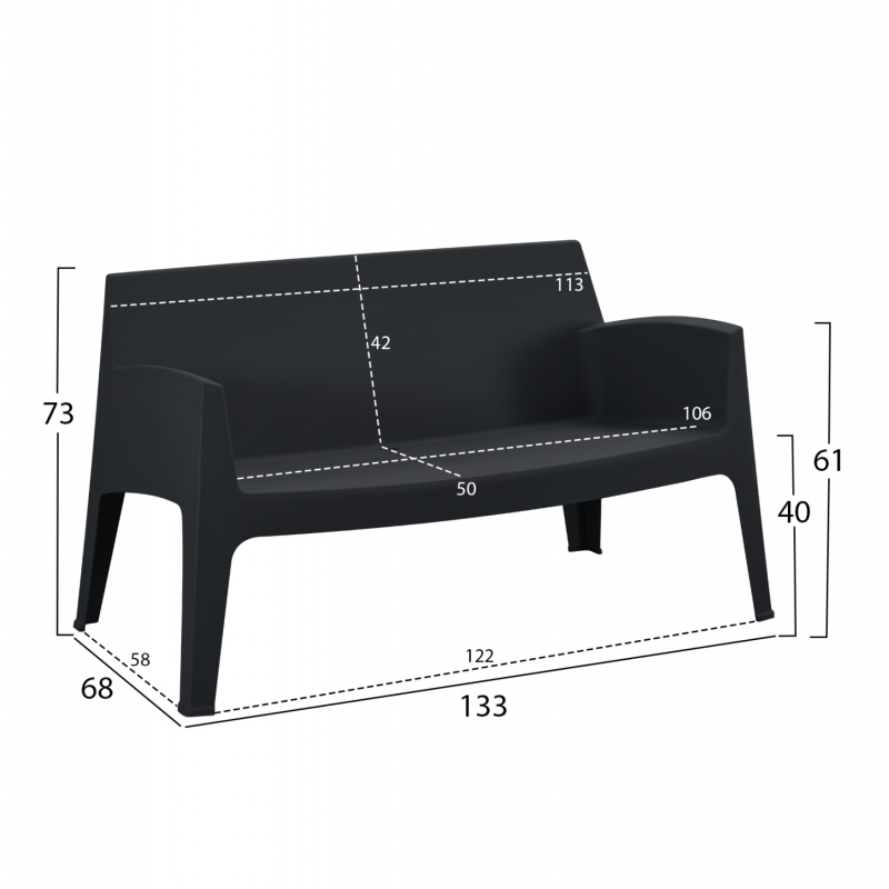 ΣΕΤ ΣΑΛΟΝΙ ΕΞ.ΧΩΡΟΥ 4ΤΜΧ SLEEK HM21268.02 ΜΑΥΡΟ ΠΟΛΥΠΡΟΠΥΛΕΝΙΟ ΣΕΤ ΣΑΛΟΝΙ ΕΞ.ΧΩΡΟΥ 4ΤΜΧ SLEEK HM21268.02 ΜΑΥΡΟ ΠΟΛΥΠΡΟΠΥΛΕΝΙΟ