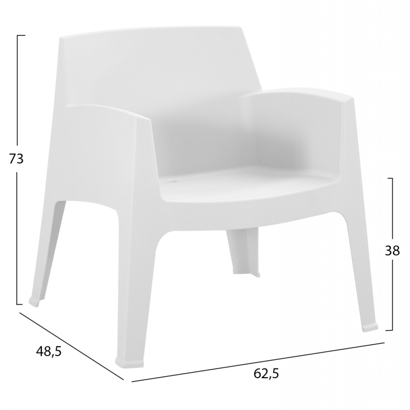 ΠΟΛΥΘΡΟΝΑ ΠΟΛΥΠΡΟΠΥΛΕΝΙΟΥ LOUNGE SLEEK HM6365.01 ΛΕΥΚΟ 62x68x73Υεκ. ΠΟΛΥΘΡΟΝΑ ΠΟΛΥΠΡΟΠΥΛΕΝΙΟΥ LOUNGE SLEEK HM6365.01 ΛΕΥΚΟ 62x68x73Υεκ.