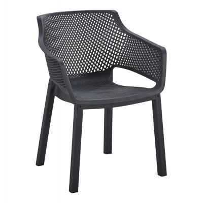 ΠΟΛΥΘΡΟΝΑ ΠΟΛΥΠΡΟΠΥΛΕΝΙΟΥ PEGGY HM6368.02 ΜΑΥΡΟ 60x55x79Υεκ