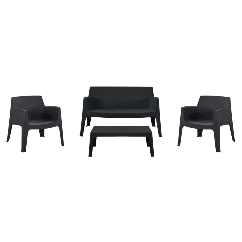 ΣΕΤ LOUNGE 4ΤΜΧ SLEEK HM21275.02 ΜΑΥΡΟ ΠΟΛΥΠΡΟΠΥΛΕΝΙΟ ΣΕΤ LOUNGE 4ΤΜΧ SLEEK HM21275.02 ΜΑΥΡΟ ΠΟΛΥΠΡΟΠΥΛΕΝΙΟ