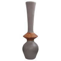 ΔΙΑΚΟΣΜΗΤΙΚΟ ΒΑΖΟ ΔΑΠΕΔΟΥ NEBULA HM4660.05M FIBER CEMENT TAUPE--ΞΥΛΟ ΤΕΑΚ Φ45x148Υεκ