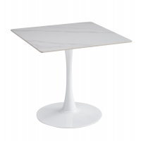 ΤΡΑΠΕΖΙ ΤΡΑΠΕΖΑΡΙΑΣ TETRAN HM18315.01 ΒΑΣΗ ΛΕΥΚΗ--SINTERED STONE SNOW WHITE 80x80x73Υεκ