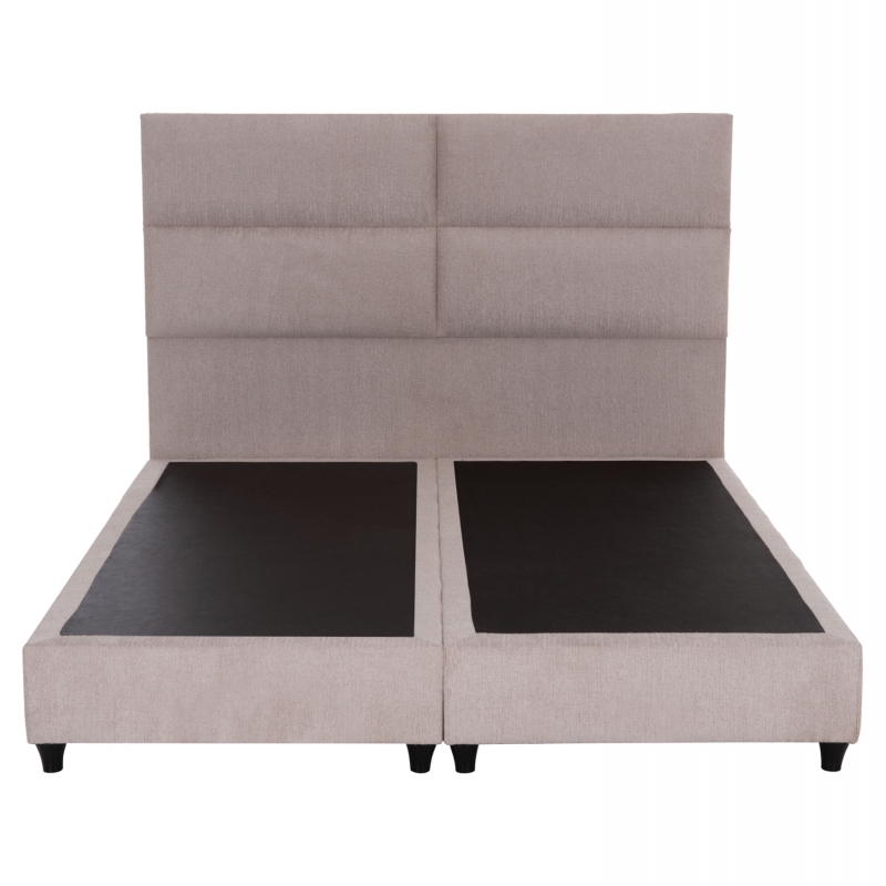 ΚΡΕΒΑΤΙ MILO HM616.32 ΜΠΕΖ ΥΦΑΣΜΑ ΓΙΑ ΣΤΡΩΜΑ 160x200εκ