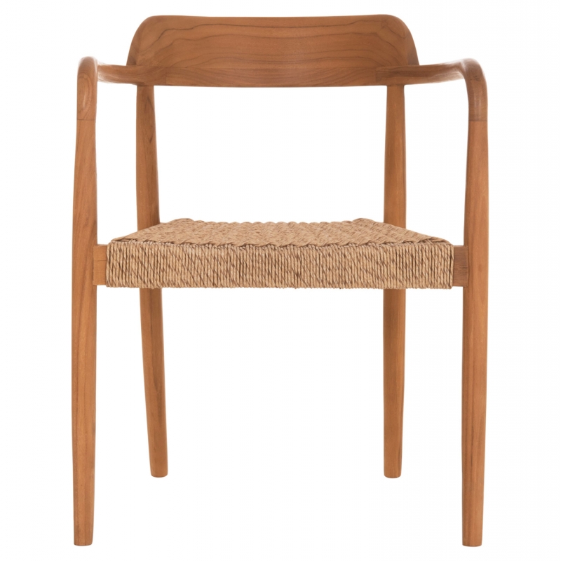 ΠΟΛΥΘΡΟΝΑ ΤΡΑΠΕΖΑΡΙΑΣ ROBBY HM18350 ΞΥΛΟ TEAK & ΣΧΟΙΝΙ VIRO ΦΥΣΙΚΟ 55x50x71Υεκ.