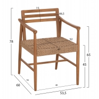 ΠΟΛΥΘΡΟΝΑ ΤΡΑΠΕΖΑΡΙΑΣ ROBIN HM18351 ΞΥΛΟ TEAK & ΣΧΟΙΝΙ VIRO ΦΥΣΙΚΟ 53,5x60x78Υεκ ΠΟΛΥΘΡΟΝΑ ΤΡΑΠΕΖΑΡΙΑΣ ROBIN HM18351 ΞΥΛΟ TEAK & ΣΧΟΙΝΙ VIRO ΦΥΣΙΚΟ 53,5x60x78Υεκ