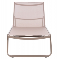 ΞΑΠΛΩΣΤΡΑ ΑΛΟΥΜΙΝΙΟΥ MARIMAR HM6562.03 ΣΚΕΛΕΤΟΣ TAUPE & TEXTILENE ΜΠΕΖ 220x67.5x31.5Υεκ
