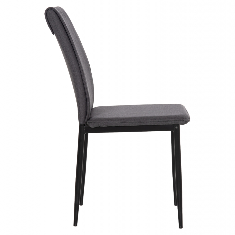 ΚΑΡΕΚΛΑ ΤΡΑΠΕΖΑΡΙΑΣ PERKY HM18347.01 ΓΚΡΙ ΥΦΑΣΜΑ-ΜΕΤΑΛ. ΠΟΔΙΑ ΜΑΥΡΑ 44x60x87Υεκ