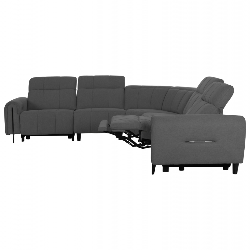 ΓΩΝΙΑΚΟΣ ΚΑΝΑΠΕΣ ΜΕ RECLINE ORACLE HM3290.01 ΓΚΡΙ ΥΦΑΣΜΑ 260x260x90(κάθισμα)x94Υεκ.