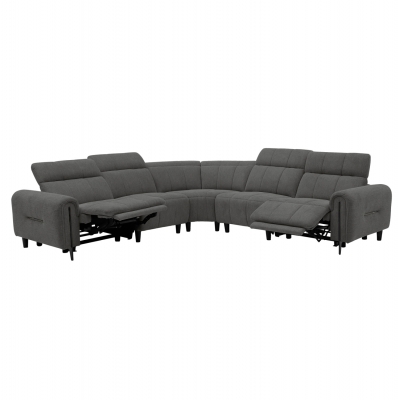 ΓΩΝΙΑΚΟΣ ΚΑΝΑΠΕΣ ΜΕ RECLINE ORACLE HM3290.01 ΓΚΡΙ ΥΦΑΣΜΑ 260x260x90(κάθισμα)x94Υεκ.
