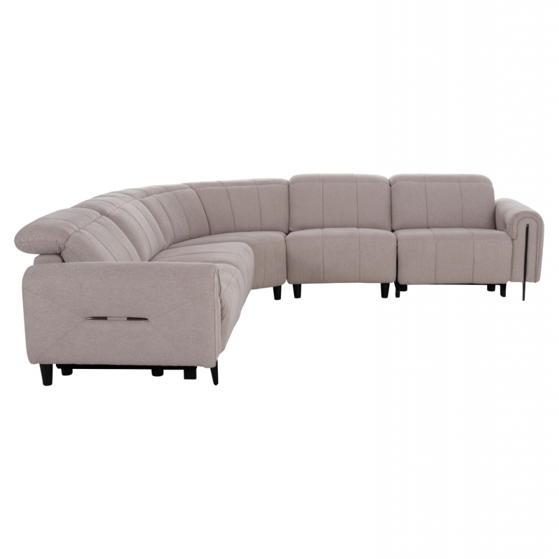 ΓΩΝΙΑΚΟΣ ΚΑΝΑΠΕΣ ΜΕ RECLINE ORACLE HM3290.02 ΜΠΕΖ ΥΦΑΣΜΑ 260x260x90(κάθισμα)x94Υεκ.