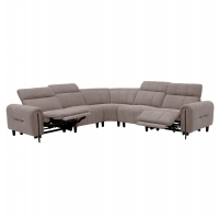 ΓΩΝΙΑΚΟΣ ΚΑΝΑΠΕΣ ΜΕ RECLINE ORACLE HM3290.02 ΜΠΕΖ ΥΦΑΣΜΑ 260x260x90(κάθισμα)x94Υεκ.