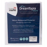 ΕΠΙΣΤΡΩΜΑ ΑΔΙΑΒΡΟΧΟ VELURA HM12174.90 MICROFIBER & PU--4 ΛΑΣΤΙΧΑ 90x200εκ