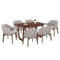 ΣΕΤ ΤΡΑΠΕΖΑΡΙΑΣ 7ΤΜΧ ABAI HM21338.02 ΤΡΑΠΕΖΙ ΑΠΟ MDF--ΚΑΡΕΚΛΕΣ ΜΕ ΜΠΟΥΚΛΕ ΥΦΑΣΜΑ ΣΕΤ ΤΡΑΠΕΖΑΡΙΑΣ 7ΤΜΧ ABAI HM21338.02 ΤΡΑΠΕΖΙ ΑΠΟ MDF--ΚΑΡΕΚΛΕΣ ΜΕ ΜΠΟΥΚΛΕ ΥΦΑΣΜΑ