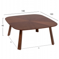 ΣΕΤ ΤΡΑΠΕΖΙ ΤΡΑΠΕΖΑΡΙΑΣ & ΣΑΛΟΝΙΟΥ RINER HM21342 MDF ΜΕ ΚΑΠΛΑΜΑ ΚΑΡΥΔΙΑΣ
