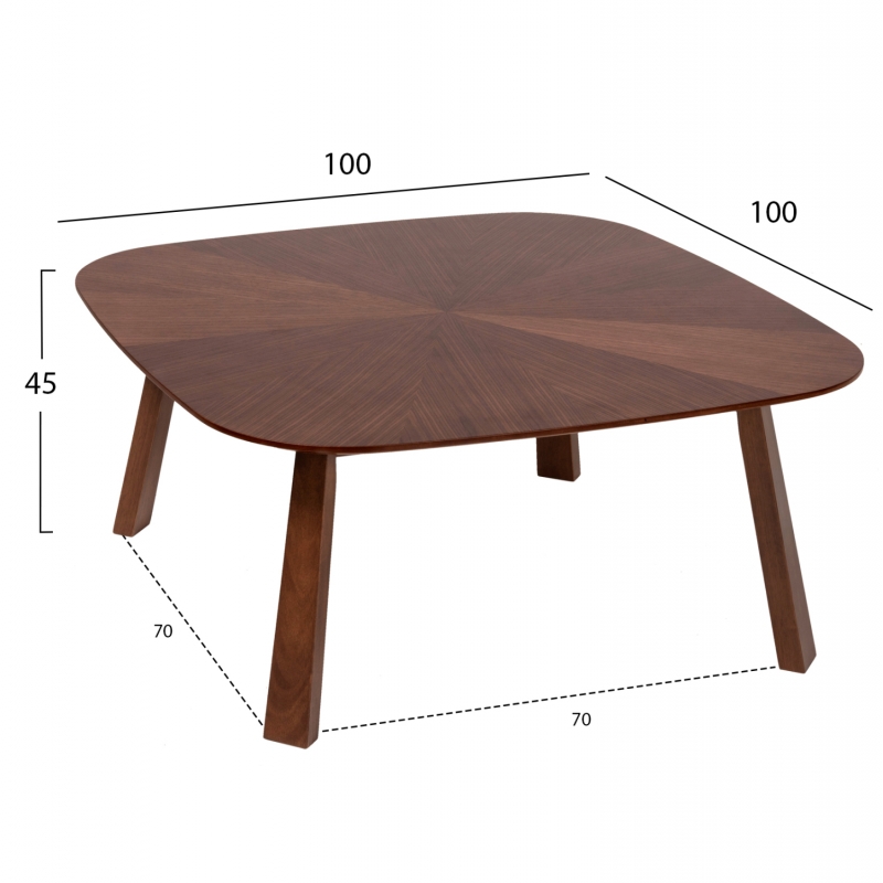 ΣΕΤ ΤΡΑΠΕΖΙ ΤΡΑΠΕΖΑΡΙΑΣ & ΣΑΛΟΝΙΟΥ RINER HM21342 MDF ΜΕ ΚΑΠΛΑΜΑ ΚΑΡΥΔΙΑΣ