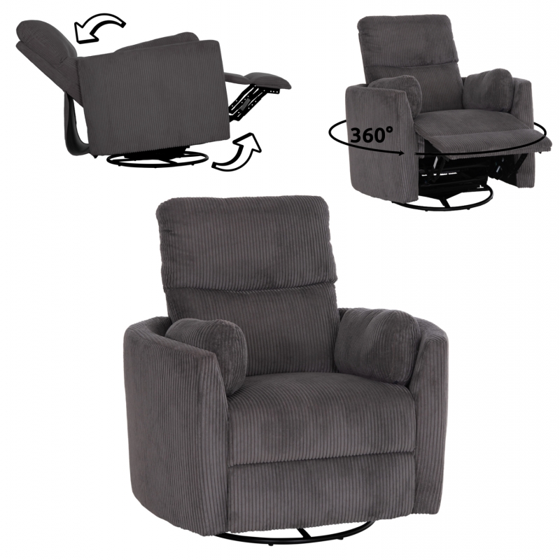 ΠΟΛΥΘΡΟΝΑ ΘΗΛΑΣΜΟΥ/RELAX VELMORA HM3300.01 ΓΚΡΙ ΚΟΤΛΕ ΥΦΑΣΜΑ 100x90x100Υεκ ΠΟΛΥΘΡΟΝΑ ΘΗΛΑΣΜΟΥ/RELAX VELMORA HM3300.01 ΓΚΡΙ ΚΟΤΛΕ ΥΦΑΣΜΑ 100x90x100Υεκ