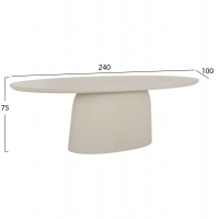 ΤΡΑΠΕΖΙ ΤΡΑΠΕΖΑΡΙΑΣ FIBER CEMENT ΟΒΑΛ BRECCAN HM6577.02 ΜΠΕΖ 240x100x75Υεκ. ΤΡΑΠΕΖΙ ΤΡΑΠΕΖΑΡΙΑΣ FIBER CEMENT ΟΒΑΛ BRECCAN HM6577.02 ΜΠΕΖ 240x100x75Υεκ.