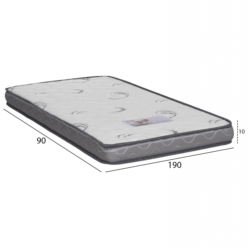 ΣΤΡΩΜΑ ΑΦΡΟΥ TRICO HM743 ΛΕΥΚΟ 90x190x10(πάχος)εκ.--ROLL-PACKING