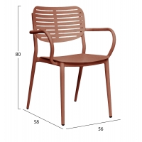 ΠΟΛΥΘΡΟΝΑ ΤΡΑΠΕΖΑΡΙΑΣ HILLIARD HM6644.08 ΑΛΟΥΜΙΝΙΟ ΣΕ TERRACOTTA 58x52x78Υεκ ΠΟΛΥΘΡΟΝΑ ΤΡΑΠΕΖΑΡΙΑΣ HILLIARD HM6644.08 ΑΛΟΥΜΙΝΙΟ ΣΕ TERRACOTTA 58x52x78Υεκ