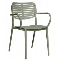 ΠΟΛΥΘΡΟΝΑ ΤΡΑΠΕΖΑΡΙΑΣ HILLIARD HM6644.07 ΑΛΟΥΜΙΝΙΟ ΣΕ OLIVE GREEN 58x52x78Υεκ