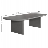 ΤΡΑΠΕΖΙ ΤΡΑΠΕΖΑΡΙΑΣ FIBER CEMENT AZAMI HM6600.01 ΓΚΡΙ 240x100x75Υεκ. ΤΡΑΠΕΖΙ ΤΡΑΠΕΖΑΡΙΑΣ FIBER CEMENT AZAMI HM6600.01 ΓΚΡΙ 240x100x75Υεκ.