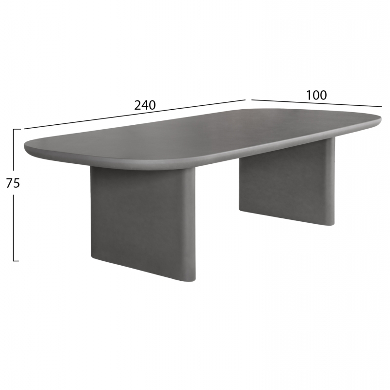 ΤΡΑΠΕΖΙ ΤΡΑΠΕΖΑΡΙΑΣ FIBER CEMENT AZAMI HM6600.01 ΓΚΡΙ 240x100x75Υεκ. ΤΡΑΠΕΖΙ ΤΡΑΠΕΖΑΡΙΑΣ FIBER CEMENT AZAMI HM6600.01 ΓΚΡΙ 240x100x75Υεκ.