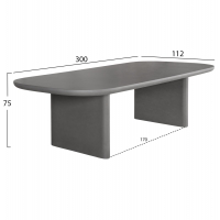 ΤΡΑΠΕΖΙ ΤΡΑΠΕΖΑΡΙΑΣ FIBER CEMENT AZAMI HM6601.01 ΓΚΡΙ 300x112x75Υεκ. ΤΡΑΠΕΖΙ ΤΡΑΠΕΖΑΡΙΑΣ FIBER CEMENT AZAMI HM6601.01 ΓΚΡΙ 300x112x75Υεκ.