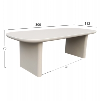 ΤΡΑΠΕΖΙ ΤΡΑΠΕΖΑΡΙΑΣ FIBER CEMENT AZAMI HM6601.02 ΜΠΕΖ 300x112x75Υεκ. ΤΡΑΠΕΖΙ ΤΡΑΠΕΖΑΡΙΑΣ FIBER CEMENT AZAMI HM6601.02 ΜΠΕΖ 300x112x75Υεκ.