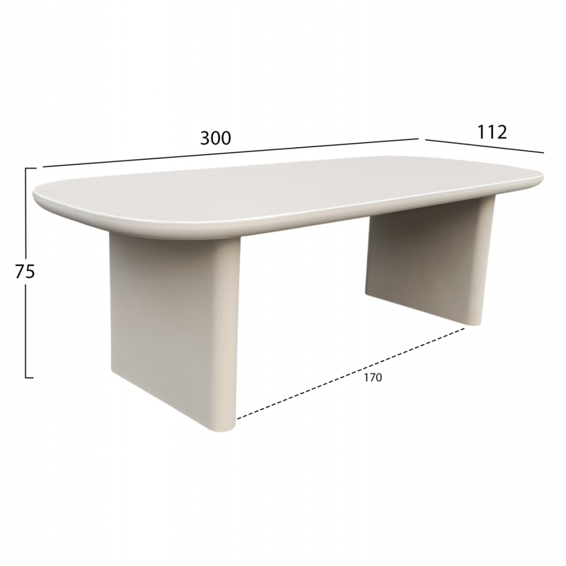 ΤΡΑΠΕΖΙ ΤΡΑΠΕΖΑΡΙΑΣ FIBER CEMENT AZAMI HM6601.02 ΜΠΕΖ 300x112x75Υεκ. ΤΡΑΠΕΖΙ ΤΡΑΠΕΖΑΡΙΑΣ FIBER CEMENT AZAMI HM6601.02 ΜΠΕΖ 300x112x75Υεκ.