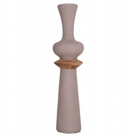 ΔΙΑΚΟΣΜΗΤΙΚΟ ΒΑΖΟ ΔΑΠΕΔΟΥ NEBULA HM4660.05L FIBER CEMENT TAUPE--ΞΥΛΟ ΤΕΑΚ Φ45x172Υεκ