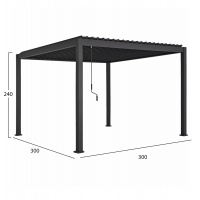 ΒΙΟΚΛΙΜΑΤΙΚΗ ΠΕΡΓΚΟΛΑ ΑΛΟΥΜΙΝΙΟΥ DOMECIL HM6611.01 ΜΕ ΜΕΤΑΛ. ΠΕΡΣΙΔΕΣ--300x300x240Υ ΒΙΟΚΛΙΜΑΤΙΚΗ ΠΕΡΓΚΟΛΑ ΑΛΟΥΜΙΝΙΟΥ DOMECIL HM6611.01 ΜΕ ΜΕΤΑΛ. ΠΕΡΣΙΔΕΣ--300x300x240Υ