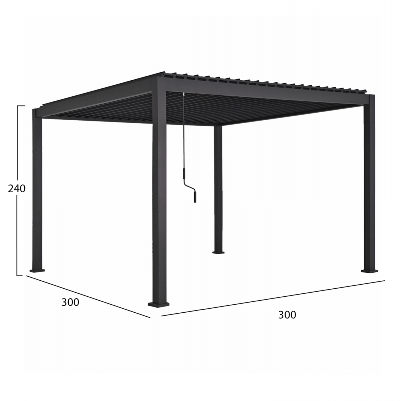 ΒΙΟΚΛΙΜΑΤΙΚΗ ΠΕΡΓΚΟΛΑ ΑΛΟΥΜΙΝΙΟΥ DOMECIL HM6611.01 ΜΕ ΜΕΤΑΛ. ΠΕΡΣΙΔΕΣ--300x300x240Υ ΒΙΟΚΛΙΜΑΤΙΚΗ ΠΕΡΓΚΟΛΑ ΑΛΟΥΜΙΝΙΟΥ DOMECIL HM6611.01 ΜΕ ΜΕΤΑΛ. ΠΕΡΣΙΔΕΣ--300x300x240Υ