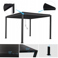 ΒΙΟΚΛΙΜΑΤΙΚΗ ΠΕΡΓΚΟΛΑ ΑΛΟΥΜΙΝΙΟΥ DOMECIL HM6611.01 ΜΕ ΜΕΤΑΛ. ΠΕΡΣΙΔΕΣ--300x300x240Υ ΒΙΟΚΛΙΜΑΤΙΚΗ ΠΕΡΓΚΟΛΑ ΑΛΟΥΜΙΝΙΟΥ DOMECIL HM6611.01 ΜΕ ΜΕΤΑΛ. ΠΕΡΣΙΔΕΣ--300x300x240Υ