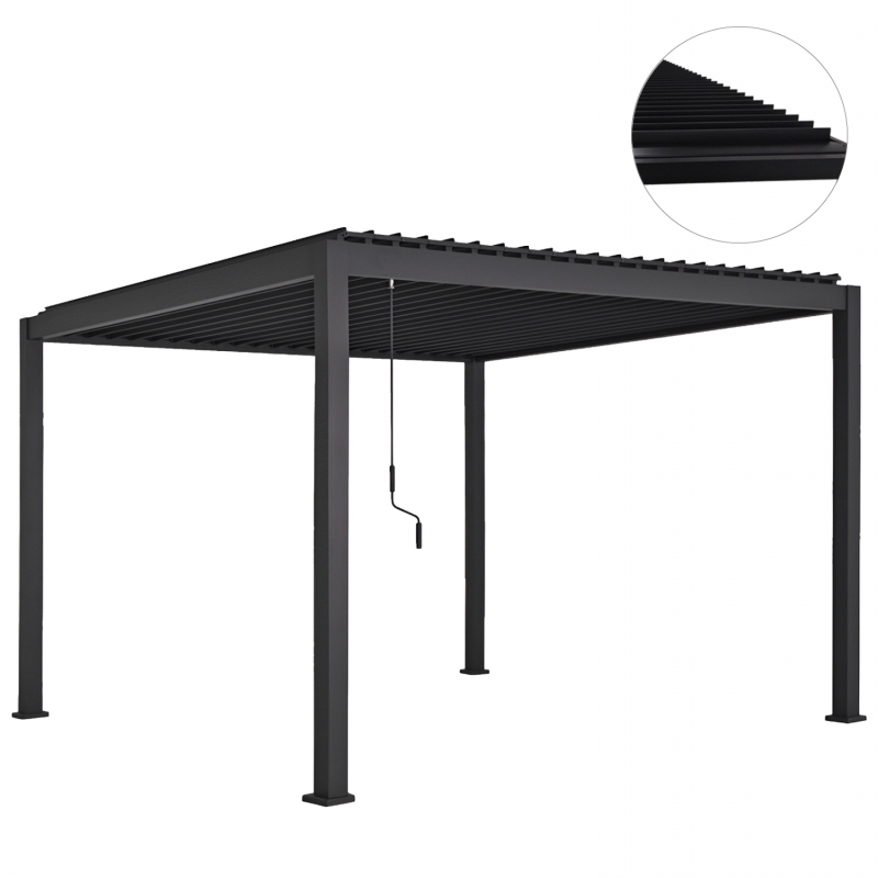 ΒΙΟΚΛΙΜΑΤΙΚΗ ΠΕΡΓΚΟΛΑ ΑΛΟΥΜΙΝΙΟΥ DOMECIL HM6611.01 ΜΕ ΜΕΤΑΛ. ΠΕΡΣΙΔΕΣ--300x300x240Υ ΒΙΟΚΛΙΜΑΤΙΚΗ ΠΕΡΓΚΟΛΑ ΑΛΟΥΜΙΝΙΟΥ DOMECIL HM6611.01 ΜΕ ΜΕΤΑΛ. ΠΕΡΣΙΔΕΣ--300x300x240Υ