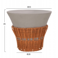 ΤΡΑΠΕΖΙ ΣΑΛΟΝΙΟΥ PERRAL HM18164.03L FIBER CEMENT ΓΚΡΙ-ΦΥΣΙΚΟ RATTAN--Φ55x45Υεκ ΤΡΑΠΕΖΙ ΣΑΛΟΝΙΟΥ PERRAL HM18164.03L FIBER CEMENT ΓΚΡΙ-ΦΥΣΙΚΟ RATTAN--Φ55x45Υεκ