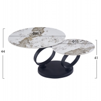 ΤΡΑΠΕΖΙ ΣΑΛΟΝΙΟΥ ΔΙΠΛΟ NUBISA HM18364.01 ΜΕΤΑΛΛΟ--SINTERED STONE PANDORA Φ80Χ43.5Υεκ ΤΡΑΠΕΖΙ ΣΑΛΟΝΙΟΥ ΔΙΠΛΟ NUBISA HM18364.01 ΜΕΤΑΛΛΟ--SINTERED STONE PANDORA Φ80Χ43.5Υεκ