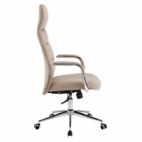 ΚΑΡΕΚΛΑ ΓΡΑΦΕΙΟΥ TEETER HM18355.02 ΜΠΕΖ PU ΔΕΡΜΑ--ΒΑΣΗ ΧΡΩΜΙΟΥ 67x66x121Υεκ