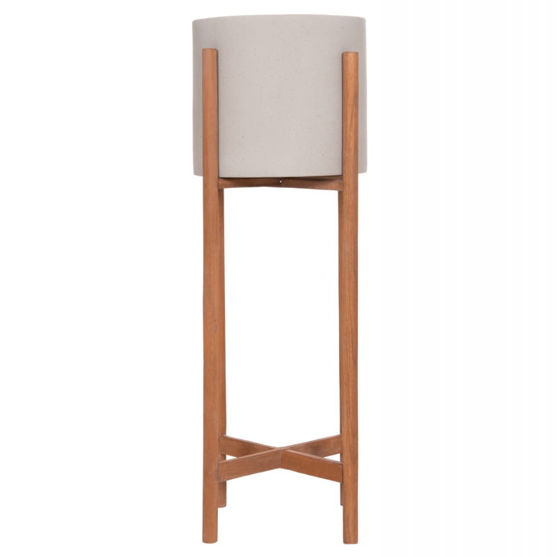 ΓΛΑΣΤΡΑ ΕΣΩΤ.ΧΩΡΟΥ RENTIL HM4684.03L FIBER CEMENT ΧΡΩΜΑ ΓΚΡΙ--ΒΑΣΗ TEAK Φ27x66Υ