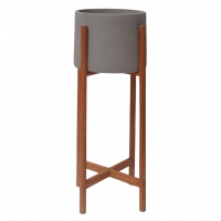 ΓΛΑΣΤΡΑ ΕΣΩΤ.ΧΩΡΟΥ RENTIL HM4684.03L FIBER CEMENT ΧΡΩΜΑ ΓΚΡΙ--ΒΑΣΗ TEAK Φ27x66Υ