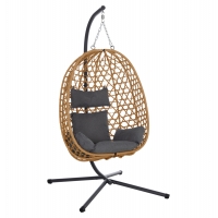 ΚΡΕΜΑΣΤΗ ΦΩΛΙΑ NESTA HM6468.05 ΜΑΥΡΟ ΜΕΤΑΛΛΟ--ΚΑΦΕ P.E.RATTAN 100x100x190Υεκ. ΚΡΕΜΑΣΤΗ ΦΩΛΙΑ NESTA HM6468.05 ΜΑΥΡΟ ΜΕΤΑΛΛΟ--ΚΑΦΕ P.E.RATTAN 100x100x190Υεκ.