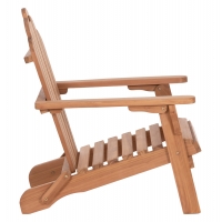 ΠΟΛΥΘΡΟΝΑ LOUNGE ΠΤΥΣΣΟΜΕΝΗ SKALL HM6619 ΞΥΛΟ TEAK ΦΥΣΙΚΟ 70.5x85x92Υεκ.