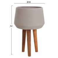 ΓΛΑΣΤΡΑ ΕΣΩΤ.ΧΩΡΟΥ QUAN HM4680.03L FIBER CEMENT ΓΚΡΙ--ΒΑΣΗ TEAK Φ38x62Υεκ ΓΛΑΣΤΡΑ ΕΣΩΤ.ΧΩΡΟΥ QUAN HM4680.03L FIBER CEMENT ΓΚΡΙ--ΒΑΣΗ TEAK Φ38x62Υεκ