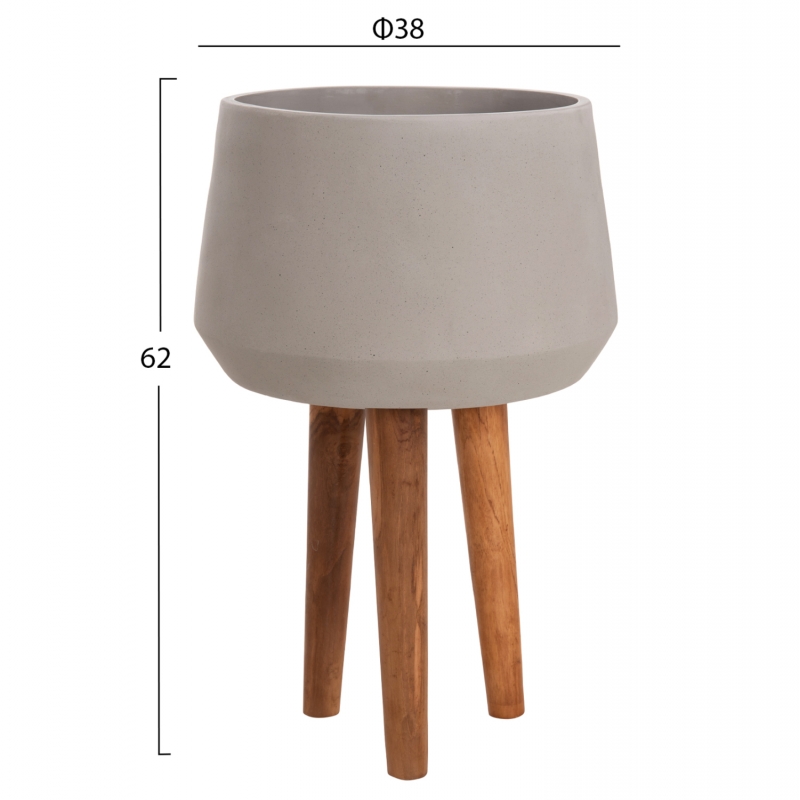 ΓΛΑΣΤΡΑ ΕΣΩΤ.ΧΩΡΟΥ QUAN HM4680.03L FIBER CEMENT ΓΚΡΙ--ΒΑΣΗ TEAK Φ38x62Υεκ ΓΛΑΣΤΡΑ ΕΣΩΤ.ΧΩΡΟΥ QUAN HM4680.03L FIBER CEMENT ΓΚΡΙ--ΒΑΣΗ TEAK Φ38x62Υεκ
