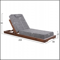 ΞΑΠΛΩΣΤΡΑ IKARIA HM10622.05 ΠΕΥΚΟ ΣΕ ΚΑΡΥΔΙ-ΓΚΡΙ TEXTILEΝΕ-ΜΑΞΙΛΑΡΙ 20εκ.