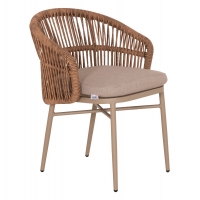 ΠΟΛΥΘΡΟΝΑ ΑΛΟΥΜΙΝΙΟΥ ORIN HM6265.03 ΚΑΠΟΥΤΣΙΝΟ- P.E.RATTAN ΣΕ ΦΥΣΙΚΟ 58x61x75Υεκ.