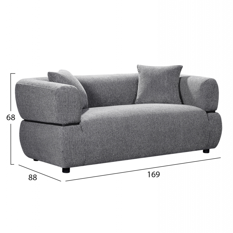 ΚΑΝΑΠΕΣ 2-ΘΕΣΙΟΣ ARCTIS HM3328.01 ΓΚΡΙ ΥΦΑΣΜΑ 169x88x88Υεκ. ΚΑΝΑΠΕΣ 2-ΘΕΣΙΟΣ ARCTIS HM3328.01 ΓΚΡΙ ΥΦΑΣΜΑ 169x88x88Υεκ.