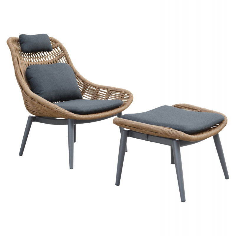 ΠΟΛΥΘΡΟΝΑ LOUNGE ΜΕ ΥΠΟΠΟΔΙΟ REMVAZZO HM6561.01 ΑΛΟΥΜΙΝΙΟ ΓΚΡΙ--WICKER 90x85x96Υεκ ΠΟΛΥΘΡΟΝΑ LOUNGE ΜΕ ΥΠΟΠΟΔΙΟ REMVAZZO HM6561.01 ΑΛΟΥΜΙΝΙΟ ΓΚΡΙ--WICKER 90x85x96Υεκ