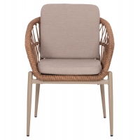 ΠΟΛΥΘΡΟΝΑ ΑΛΟΥΜΙΝΙΟΥ GALDIN HM6272.03 ΚΑΠΟΥΤΣΙΝΟ-P.E.RATTAN-ΜΠΕΖ ΥΦΑΣΜΑ 65x60x76Υεκ